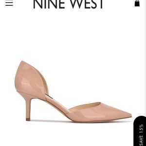 Nine West Arive Pointy Toe Pump, Nude, size 6.5